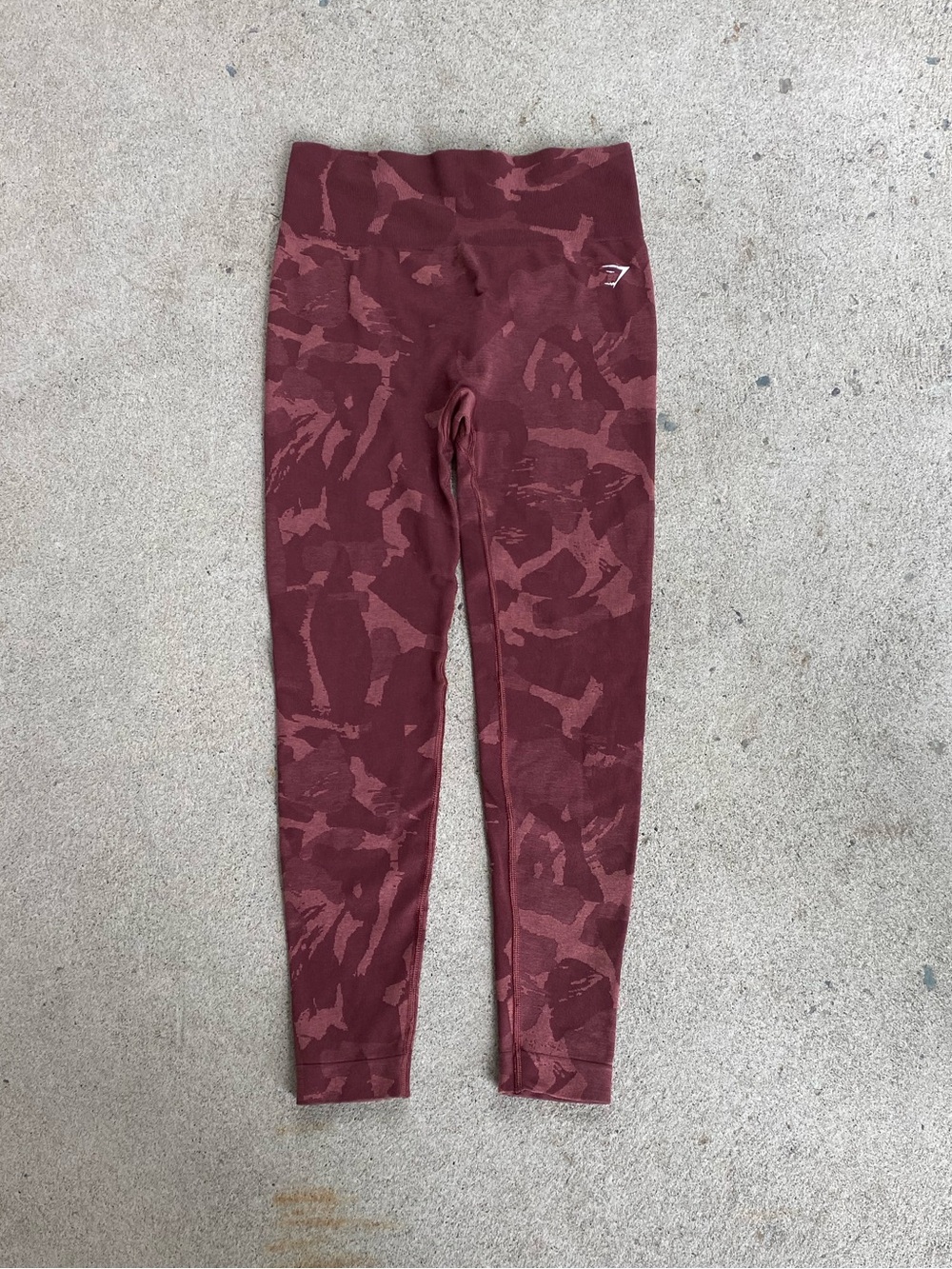 Burgundy Gymshark Athletic Leggings
